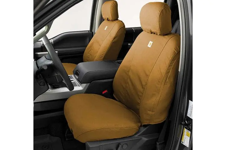Covercraft Ssc2412cagy 2011-2016 Ford F250/F350/F450/F550 Super Duty Brown Carhartt Seatsaver Custom Seat Covers 1