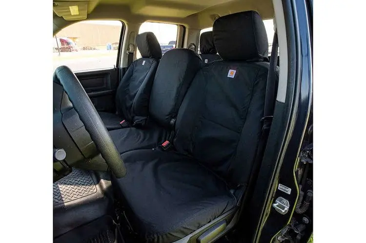 Covercraft Ssc3477cobk 2019-2022 Ford F250/F350/F450/F550 Super Duty Black Carhartt Super Dux Seatsaver Custom Seat Covers 1