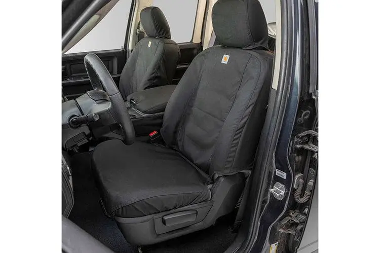 Covercraft Ssc3480cobk 2019-2022 Ford F250/F350/F450/F550 Super Duty Black Carhartt Super Dux Seatsaver Custom Seat Covers 1