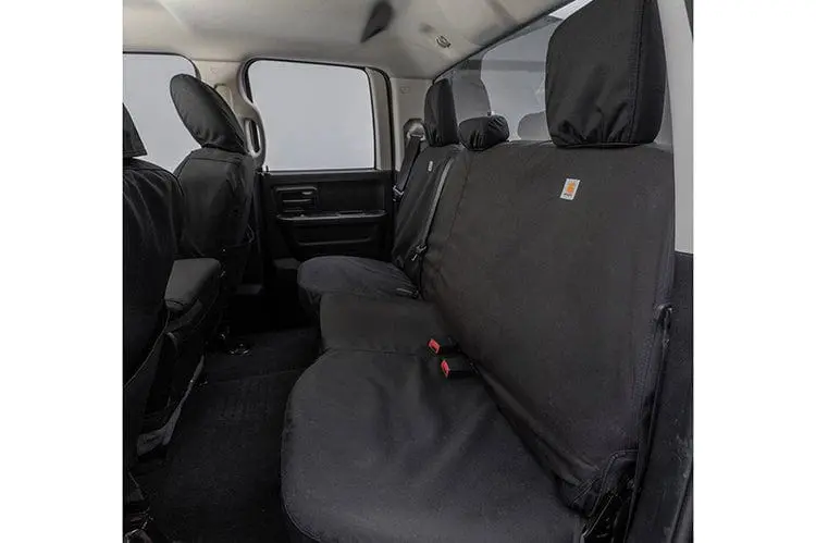 Covercraft Ssc7432cobk 2011-2021 Dodge Ram 2500/3500 Carhartt Super Dux Seatsaver Custom Rear Seat Covers Black 1