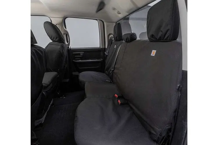 Covercraft Ssc8462cobk 2017-2018 Ford F250/F350/F450 Super Duty Black Carhartt Super Dux Seatsaver Custom Seat Covers 1