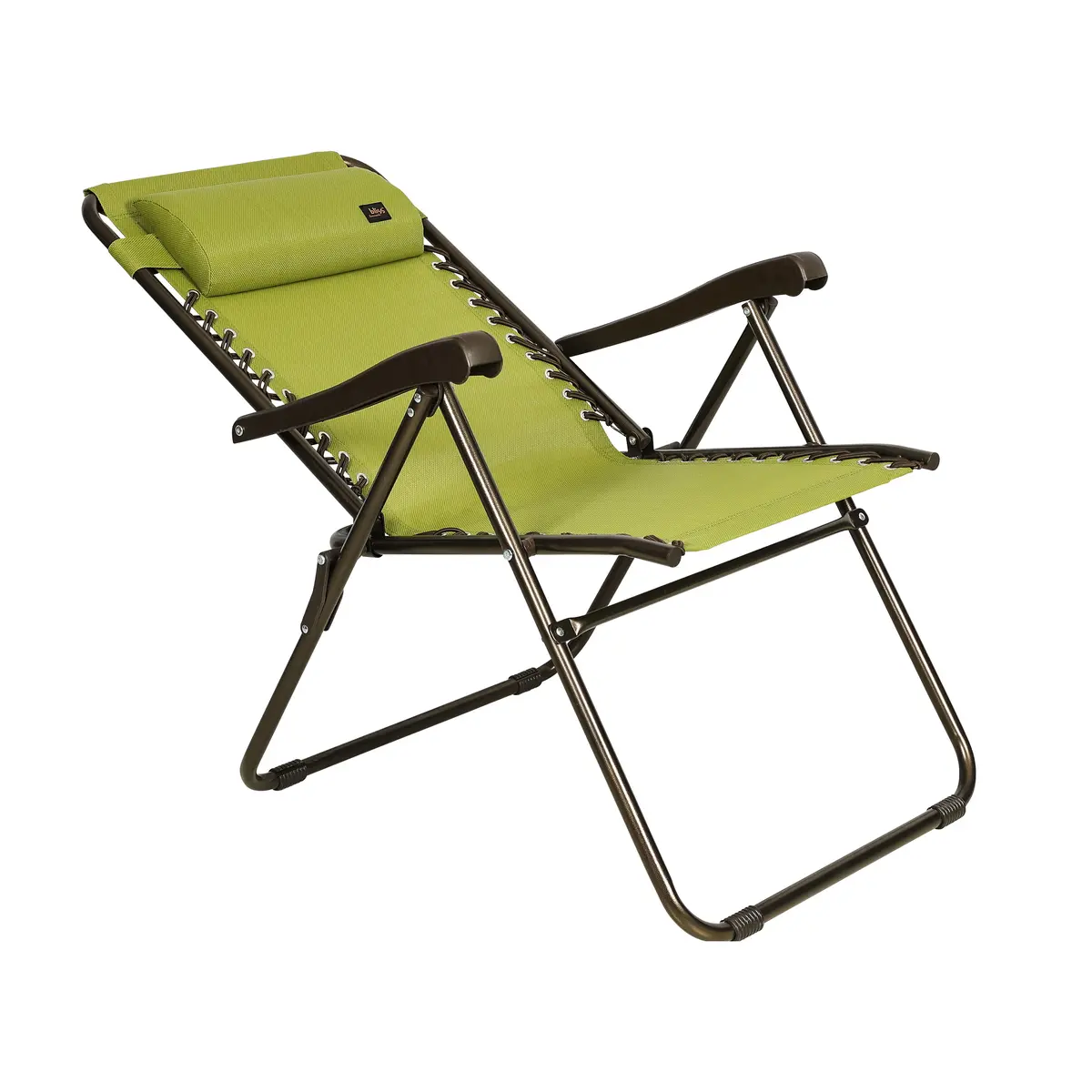 Bliss Hammocks Gfc-612-Sg Reclining Sling Chair W/ Pillow | 26-In. Wide | Weather & Rust Resistant | 275 Lb. Capacity (Sage Green) 2