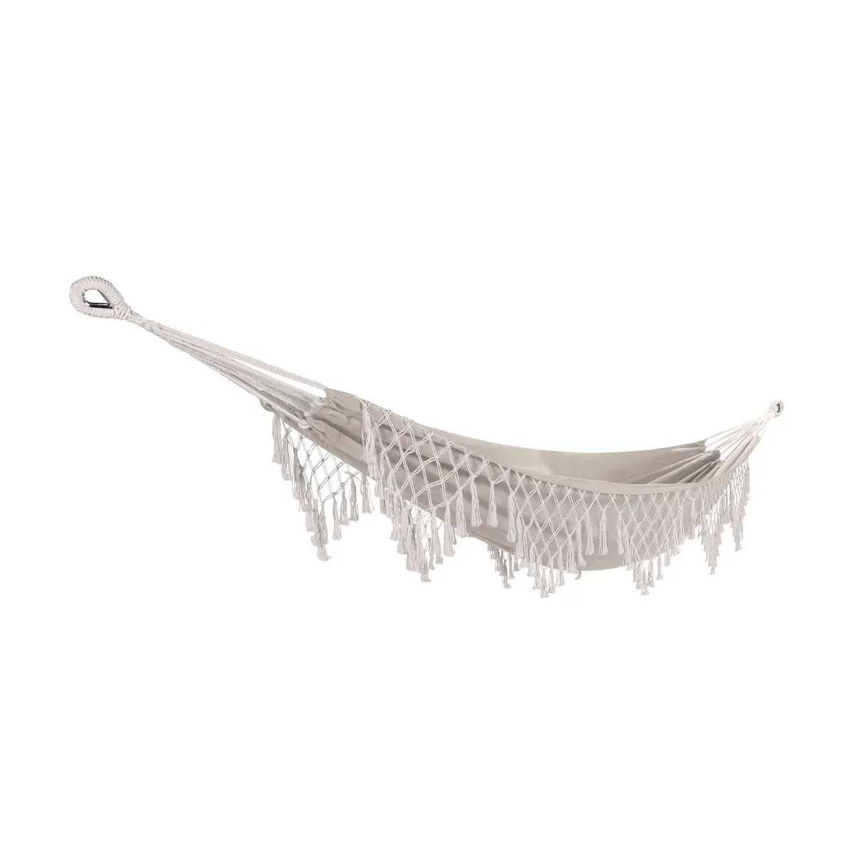 Bliss Hammocks Bh-400Fr Brazilian Style Hammock In A Bag W/ Fringe & Hanging Hardware | 40-In. Wide |  250 Lb. Capacity 1