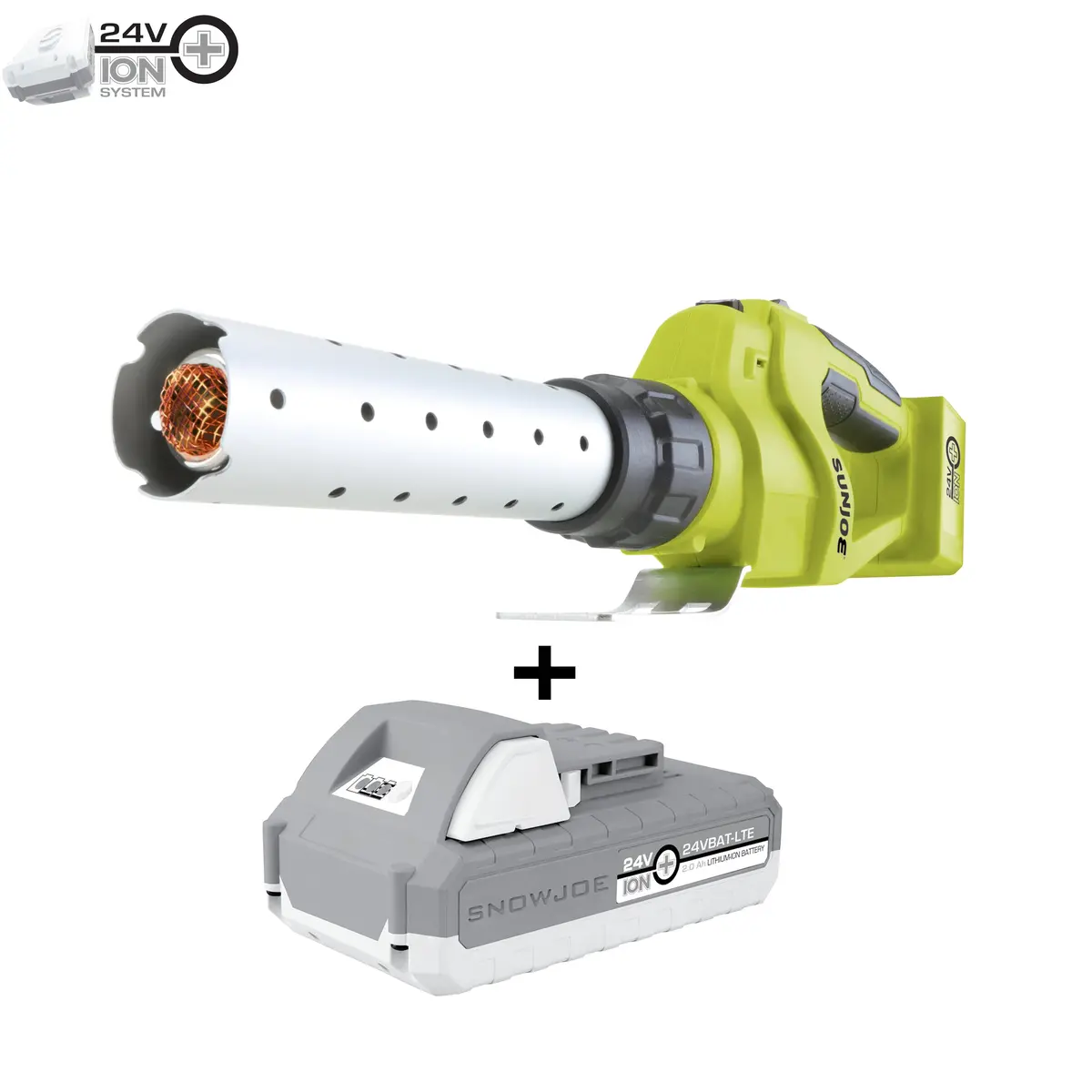 Sun Joe 24V-Bbq-Lte 24-Volt* Ionmax Cordless Electric Fire Starter Kit | W/ 2.0-Ah Battery + Charger | 1380-Degrees In 30-Seconds | For Charcoal Bbq Grills 1