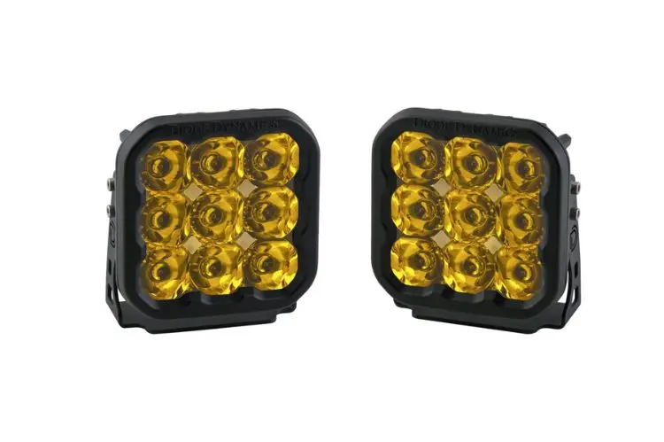 Diode Dynamics Off-Road Spot Light Ss5 Pro Dd6777p Yellow 5" Pod (Pair) 1