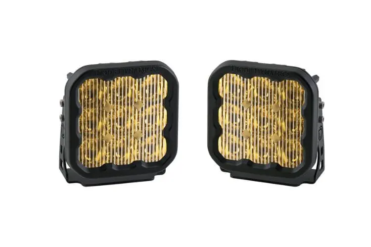 Diode Dynamics Ss5 Pro Dd6783p Driving Yellow 5" Led Pod Lights (Pair) 1