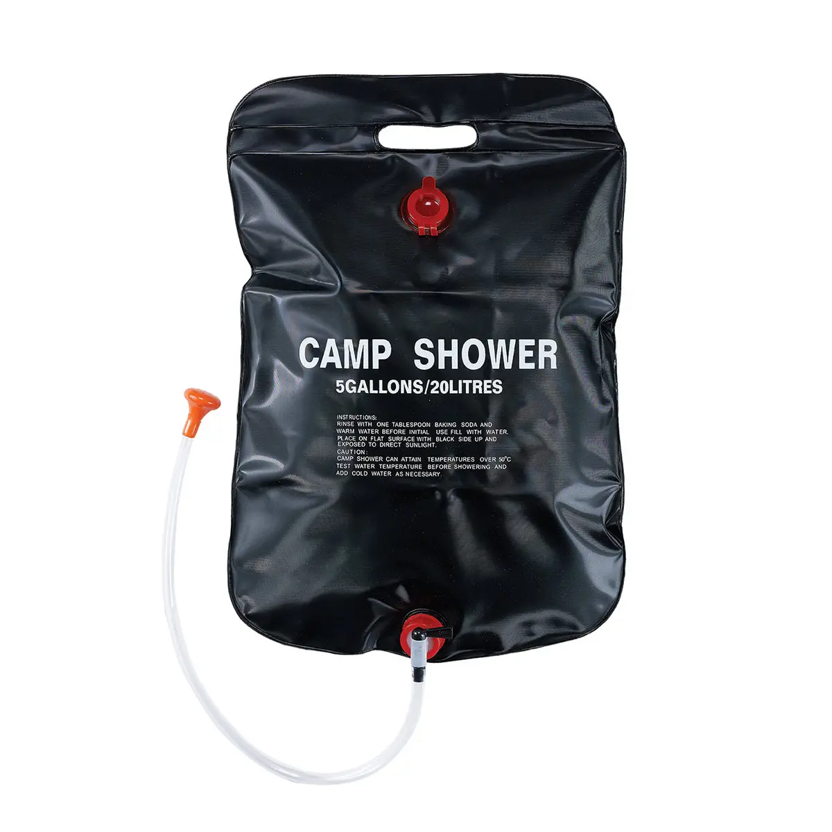 Trailgear Tg-850 Solar Shower Bag W/ Flexible Hose & Hanging Rope | 5-Gallon 1
