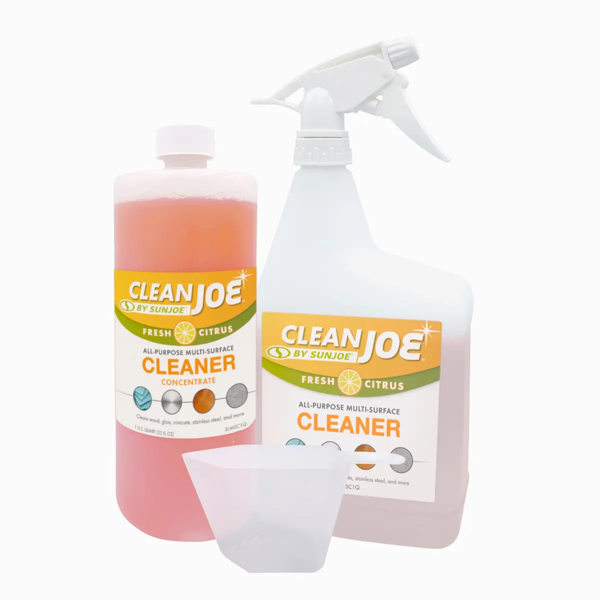 Clean Joe Sj-Msc1q Multi-Surface Cleaner With Spray Bottle And Measuring Cup | 32-Oz Concentrate 1