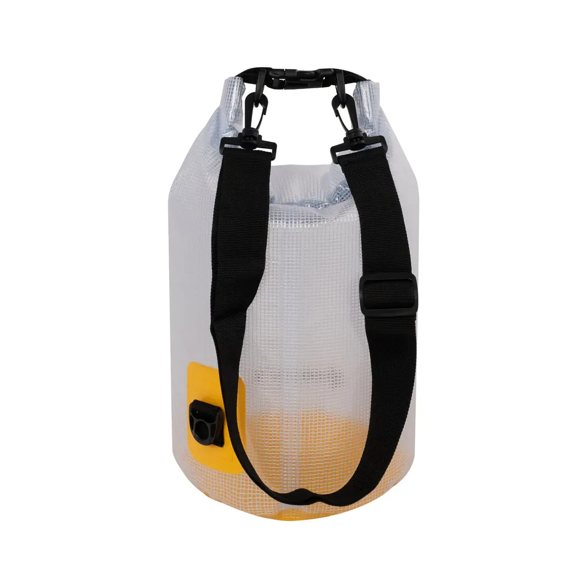 Trailgear Tg-800-10Y Heavy-Duty Transparent Dry Bag | Roll-Top Closure Design | Lightweight W/ Shoulder Strap | 10 Liter (Yellow) 1