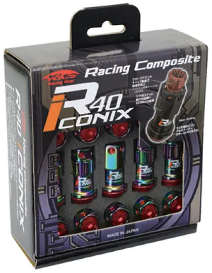 Project Kics R40 Iconix Neochrome Lug Nuts - 12Mm Applications 1