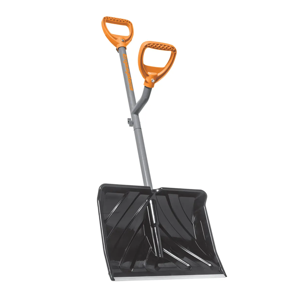 Ergie Systems Erg-Snsh18 Steel Shaft Impact Resistant Snow Shovel | 18-Inch Shovel | 34.5-Inch Shaft | Push/Scoop Combination Blade 1