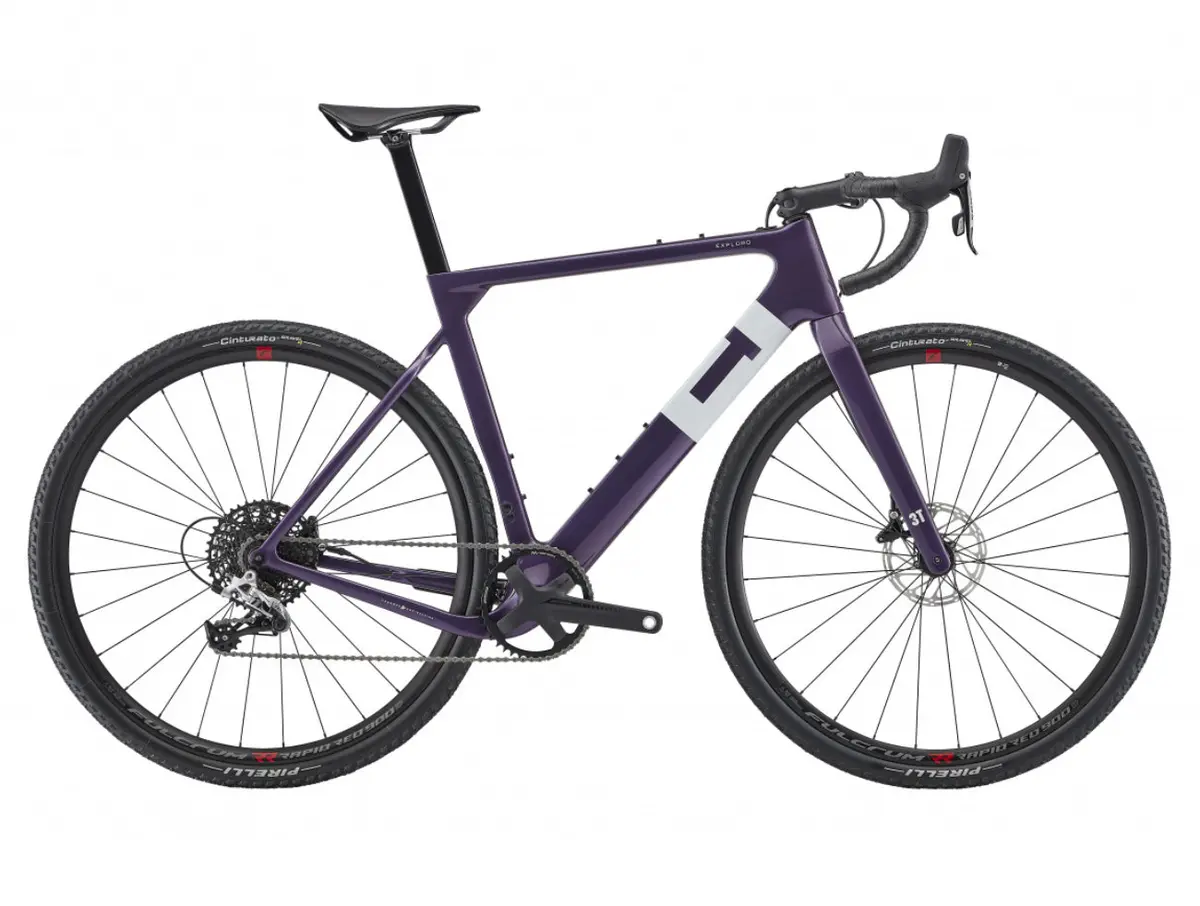 3T Bike Exploro Primo Gravel Bike- Grape - Sram Rival 1X11 700C 1