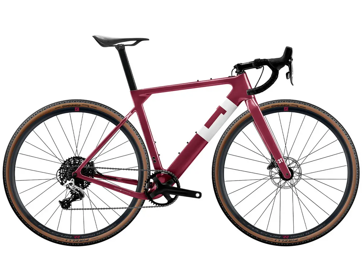 3T Bike Exploro Primo Gravel Bike - Cherry - Sramrival 1X11 700C 1