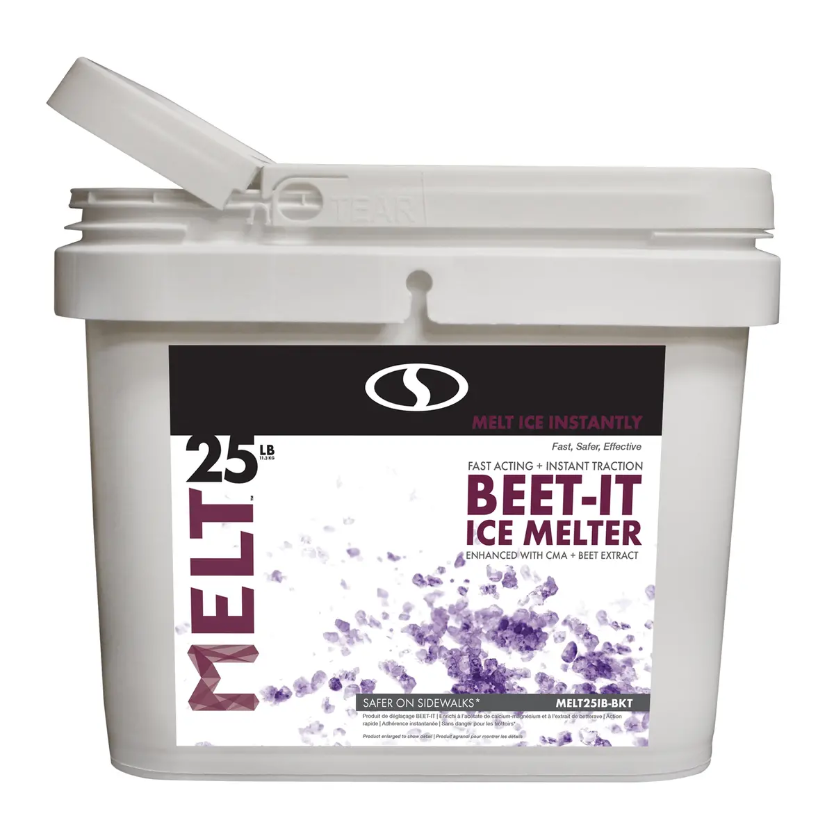 Snow Joe Melt25ib-Bkt Beet-It Ice Melter W/ Cma & Beet Extract | 25-Lbs. 1