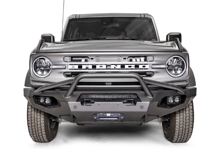 Fab Fours Fb21-X5252-1 Ford Bronco 2021-2025 Matrix Front Bumper Winch Ready Pre-Runner Guard 2
