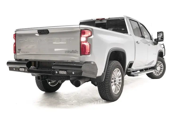 Fab Fours Black Steel Ch20-T4950-1 Chevy Silverado 2500Hd/3500Hd 2020-2025 Rear Bumper 2