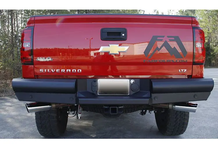 Fab Fours Black Steel Elite Rear Bumper 2014-2018 Chevy Silverado 1500 Cs14-U3150-1 1