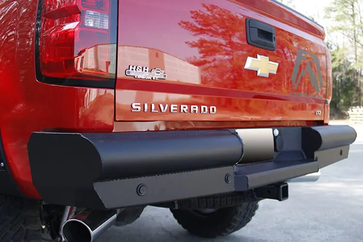 Fab Fours Black Steel Elite Rear Bumper 2014-2018 Gmc Sierra 1500 Cs14-U3150-1 1