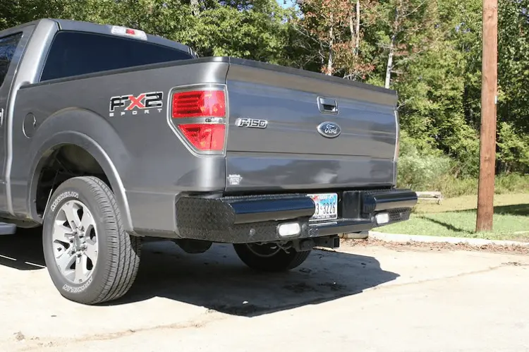 Fab Fours Ff09-T1750-1 Ford F150 2009-2014 Black Steel Rear Bumper 2