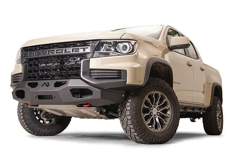 Fab Fours Cc21-N5151-1 Chevy Colorado Zr2 2021-2022 Hidden Front Bumper Winch Ready No Guard 1
