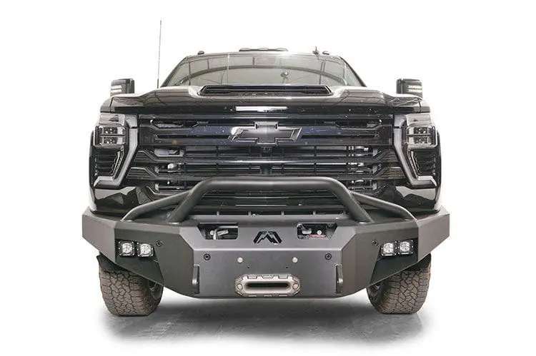 Fab Fours Ch24-A6152-1 Chevy Silverado 2500Hd/3500Hd 2024-2025 Premium Front Bumper Winch Ready Pre-Runner Guard 1