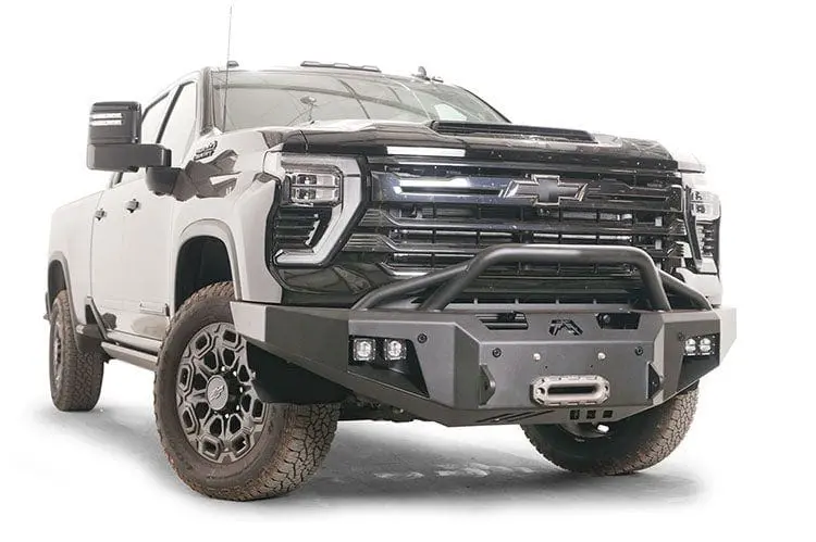 Fab Fours Ch24-A6152-1 Chevy Silverado 2500Hd/3500Hd 2024-2025 Premium Front Bumper Winch Ready Pre-Runner Guard 2