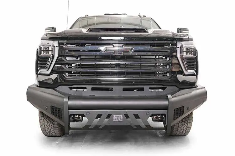 Fab Fours Ch24-Q6161-1 Chevy Silverado 2500Hd/3500Hd 2024-2025 Black Steel Elite Front Bumper No Guard 1
