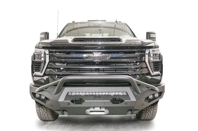 Fab Fours Ch24-X6152-1 Chevy Silverado 2500Hd/3500Hd 2024-2025 Matrix Front Bumper Winch Ready With Pre-Runner Guard 1
