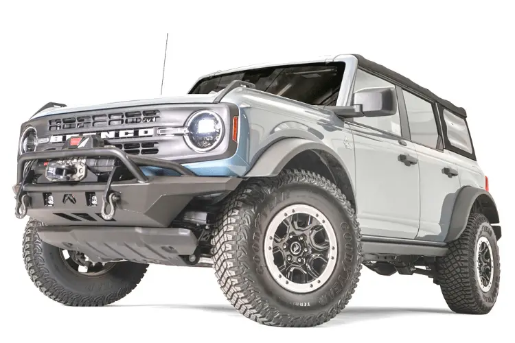 Fab Fours Fb21-B5252-1 Ford Bronco 2021-2024 Stubby Front Bumper Pre-Runner Guard 2