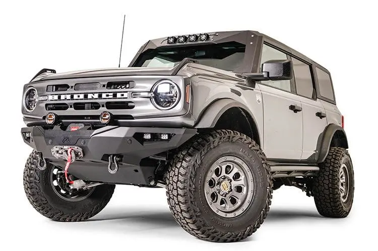 Fab Fours Fb21-F5251-1 Ford Bronco 2021-2025 Premium Front Bumper Winch Ready 1