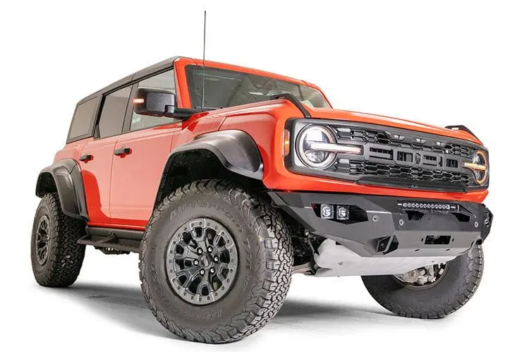 Fab Fours Fbr22-X5751-1 Ford Bronco 2022-2024 Matrix Front Bumper Winch Ready No Guard 2