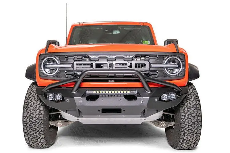 Fab Fours Fbr22-X5752-1 Ford Bronco 2022-2024 Matrix Front Bumper Winch Ready Pre-Runner Guard 1
