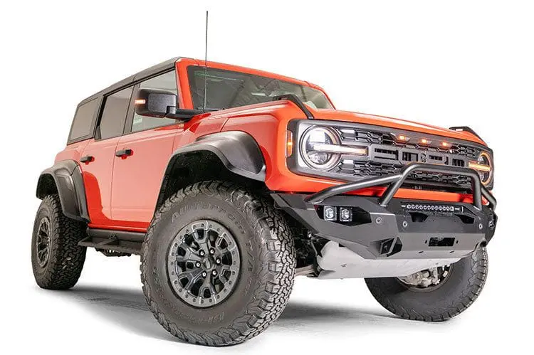 Fab Fours Fbr22-X5752-1 Ford Bronco 2022-2024 Matrix Front Bumper Winch Ready Pre-Runner Guard 2