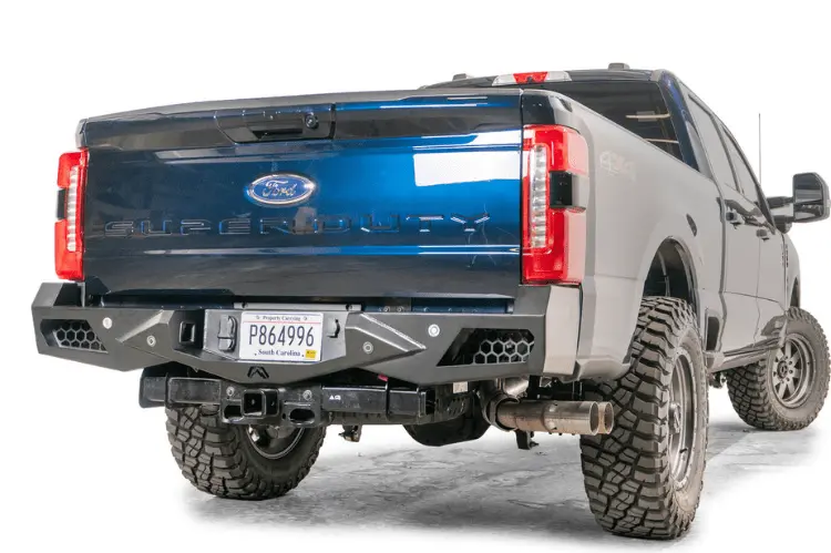 Fab Fours Fs23-E5951-1 Ford F250/F350 Superduty 2023-2025 Vengeance Rear Bumper With Sensor 2