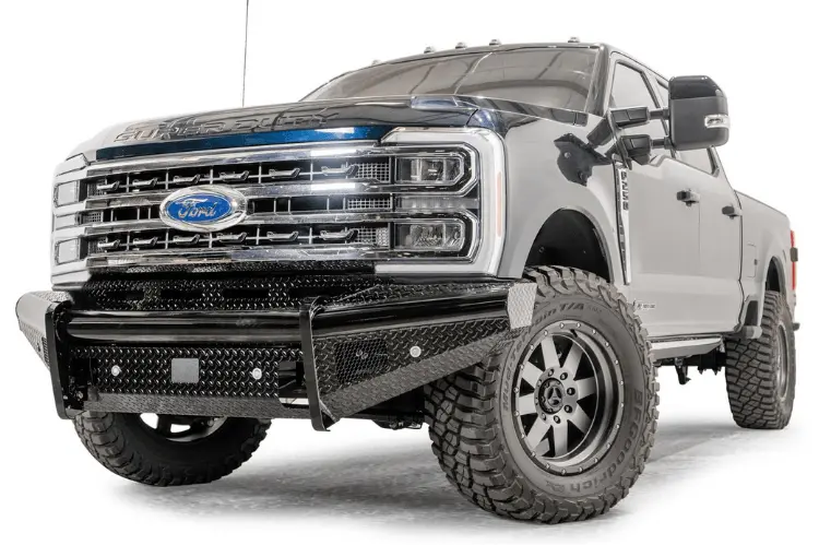 Fab Fours Fs23-S5961-1 Ford F250/F350 Superduty 2023-2025 Black Steel Front Bumper No Guard 1
