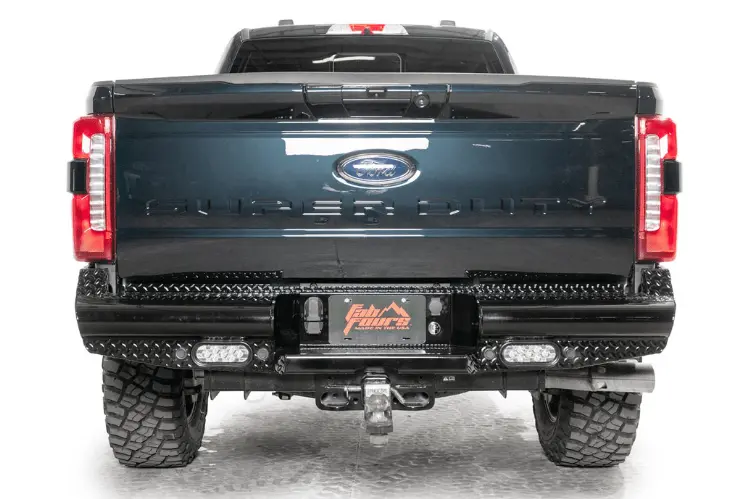 Fab Fours Fs23-T5950-1 Ford F250/F350 Superduty 2023-2025 Black Steel Rear Bumper 1