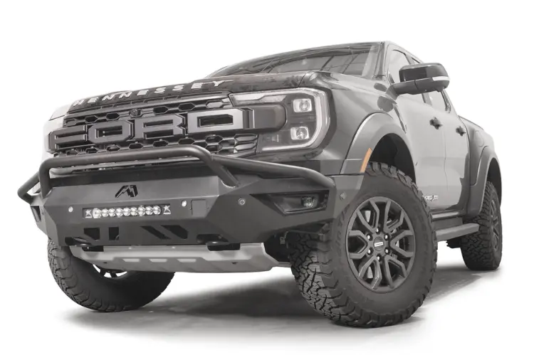 Fab Fours Fr24-D6452-1 Ford Ranger Raptor 2024-2026 Vengeance Front Bumper With Pre-Runner Guard 1