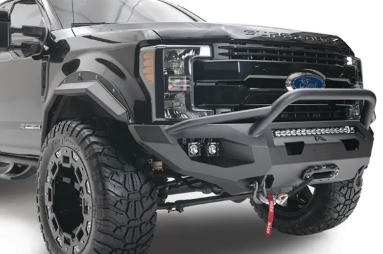 Fab Fours Fs17-X4152-1 Ford F250/F350 Superduty 2017-2022 Matrix Front Bumper Winch Ready Pre-Runner Guard 1