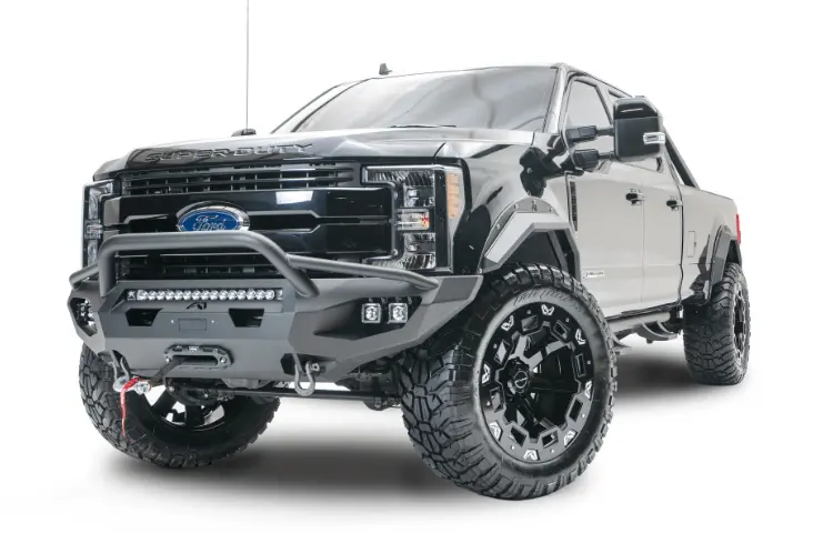 Fab Fours Fs17-X4161-1 Ford F250/F350 Superduty 2017-2022 Matrix Front Bumper Winch Ready No Guard 1