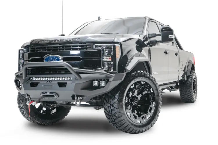 Fab Fours Fs17-X4162-1 Ford F250/F350 Superduty 2017-2022 Matrix Front Bumper Winch Ready Pre-Runner Guard 1