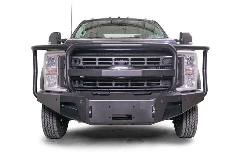 Fab Fours Fs23-A5960-1 Ford F450/F550 Superduty 2023-2025 New Premium Front Bumper Winch Ready With Full Guard 1