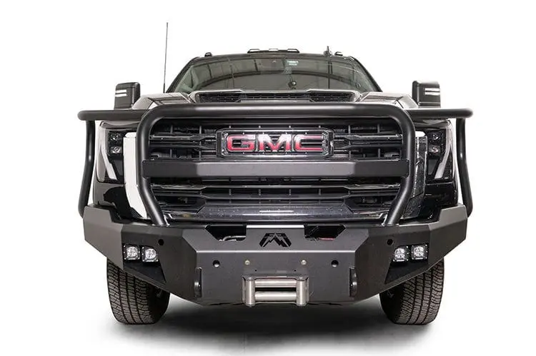 Fab Fours Gm24-A6250-1 Gmc Sierra 2500/3500 2024-2025 New Premium Front Bumper Winch Ready With Full Guard 1