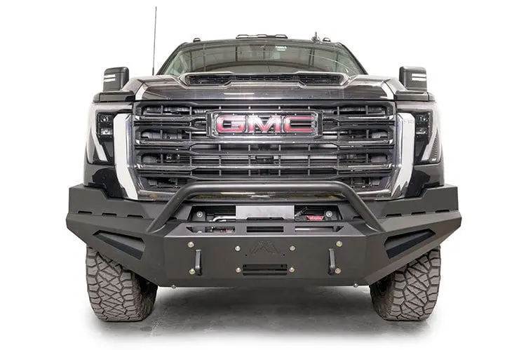 Fab Fours Gm24-Rs6262-1 Gmc Sierra 2500/3500 Hd 2024-2025 Red Steel Front Bumper Winch Ready Pre-Runner Guard 1
