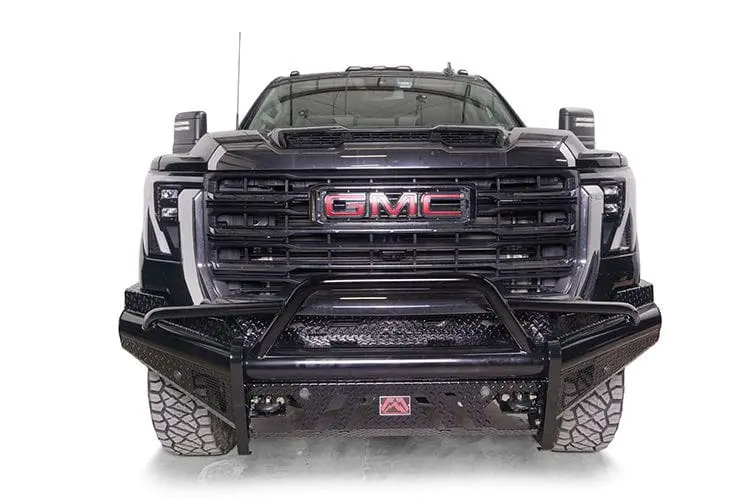 Fab Fours Gm24-S6262-1 Gmc Sierra 2500/3500 2024-2025 Black Steel Front Bumper With Pre-Runner Guard 1