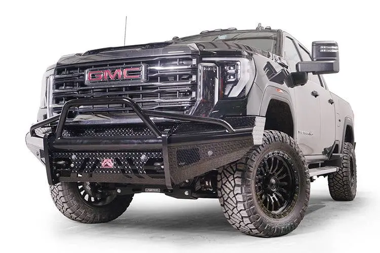 Fab Fours Gm24-S6262-1 Gmc Sierra 2500/3500 2024-2025 Black Steel Front Bumper With Pre-Runner Guard 2
