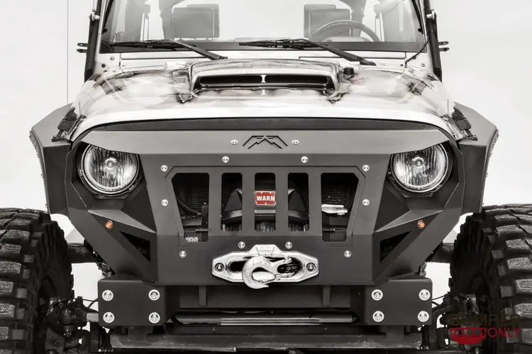Fab Fours Gr1000-1 Jeep Wrangler Jk 2007-2018 Grumper Stubby Front Bumper 1