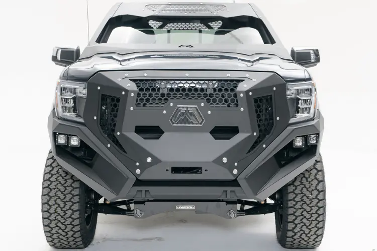 Fab Fours Gr3900-1 Gmc Sierra 1500 2019-2022 Grumper Front Bumper Winch Ready Integrated Sensor Holes 1