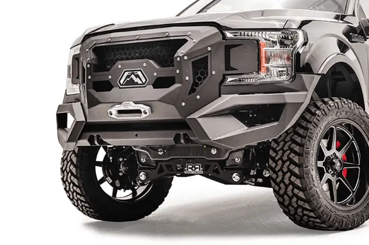 Fab Fours Gr4500-1 Ford F150 2018-2020 Grumper Front Bumper Winch Ready 1