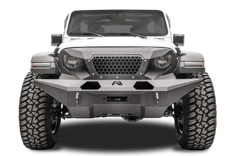 Fab Fours Gr4610-1 Jeep Wrangler Jl 2018-2024 Grumper Full Width Front Bumper 1
