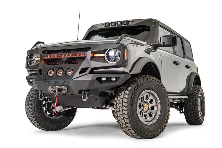 Fab Fours Gr5200-1 Ford Bronco 2021-2024 Grumper Front Bumper Winch Ready 1